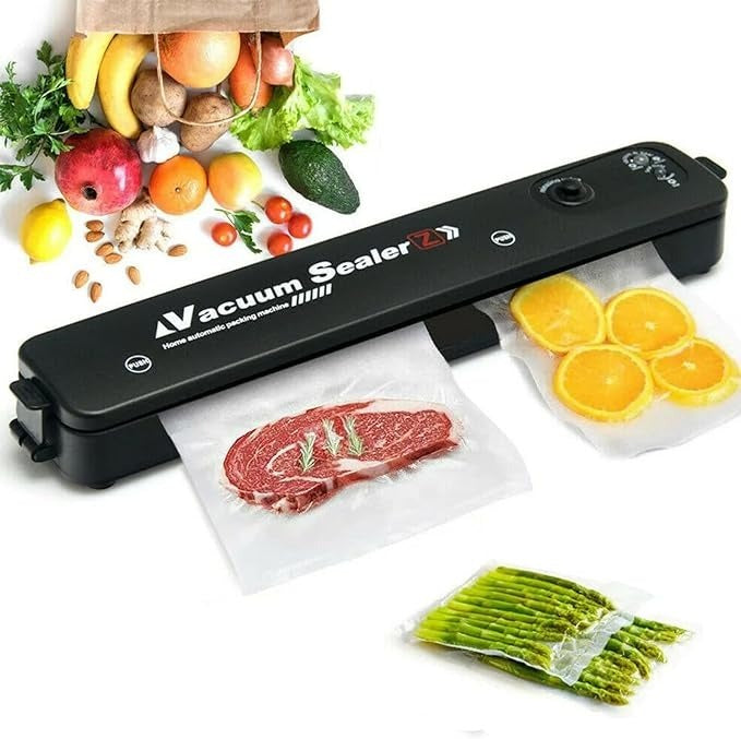 Vacuum Sealer Hand Machine ZKFK-00 Automatic Food Sealer with 5 Vacuum Bags for Fresh Food Storage