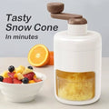 Manual Ice Shaver & Gola Maker – Portable Ice Crusher Machine for Home Use with Stainless Steel Blades