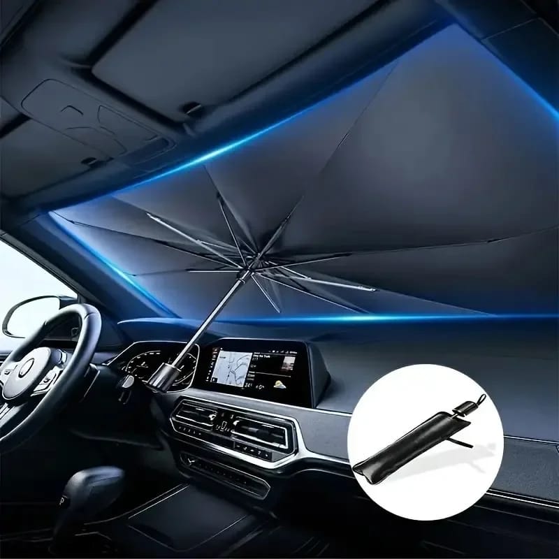 Premium Car Windshield Sun Shade Umbrella – Fold able UV Reflector & Heat Insulation Cover