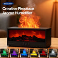 Luxury Flame Aroma Diffuser | Fireplace Effect Humidifier with Ambient Night Light for Homes, Cafes, Spas & Clinics